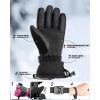 imageOutdoorMaster Ski Snow Gloves for Women ampamp Men 3M Thinsulate Waterproof Snowboard Gloves Winter Warm Windproof Snowmobile Gloves with DoublePocketBlackRose