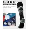 imageOutdoorMaster Ski Socks 2Pair Pack Skiing and Snowboarding Thermal Socks for Men with NonSlip Cuff DesignBlack