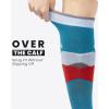 imageOutdoorMaster Ski Socks 2Pair Pack Skiing and Snowboarding Thermal Socks for Men with NonSlip Cuff DesignGrey Blue