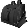 imageOutdoorMaster Boot Bag  50L Ski Boots and Snowboard Boots Bag Excellent for Travel with Waterproof Exterior ampamp Bottom  for Men Women and YouthDark Black