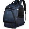 imageOutdoorMaster Ski Boot Bag 50L Waterproof Snowboard Bag for Air Travel Travel Boot Backpack for Ski Helmet Goggles Gloves Skis Snowboard ampamp Accessories for Men Women and Youth  BlackBlue