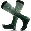 imageOutdoorMaster Ski Socks 2Pair Pack Skiing and Snowboarding Thermal Socks for Men with NonSlip Cuff DesignArmy Green