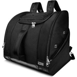 imageOutdoorMaster Boot Bag  50L Ski Boots and Snowboard Boots Bag Excellent for Travel with Waterproof Exterior ampamp Bottom  for Men Women and YouthPolar Bear  Black