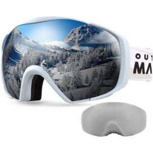 imageOutdoorMaster Ski Goggles with Cover Snowboard Snow Goggles OTG AntiFogAdult A02 Vlt 95