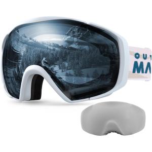 imageOutdoorMaster Ski Goggles with Cover Snowboard Snow Goggles OTG AntiFogAdult Blue Vlt 42