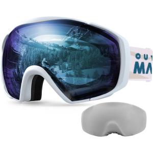 imageOutdoorMaster Ski Goggles with Cover Snowboard Snow Goggles OTG AntiFogAdult Revoblue Vlt 42