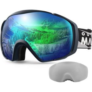 imageOutdoorMaster Ski Goggles with Cover Snowboard Snow Goggles OTG AntiFogAdult Vlt 11