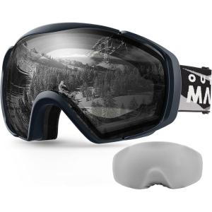imageOutdoorMaster Ski Goggles with Cover Snowboard Snow Goggles OTG AntiFogAdult Vlt 47