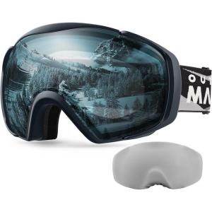 imageOutdoorMaster Ski Goggles with Cover Snowboard Snow Goggles OTG AntiFogYouth A03 Vlt 85