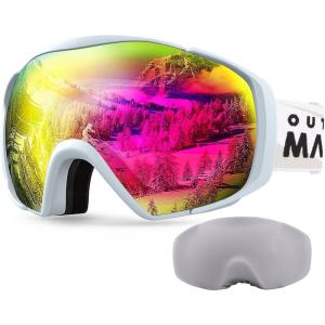 imageOutdoorMaster Ski Goggles with Cover Snowboard Snow Goggles OTG AntiFogYouth A07 Vlt 184