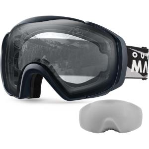 imageOutdoorMaster Ski Goggles with Cover Snowboard Snow Goggles OTG AntiFogYouth Vlt 99