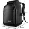 imageOutdoorMaster 50L Ski Boot BagSki and Snowboard Boots Travel Backpack with Helmet Compartment  Waterproof Exterior ampamp BottomBlack