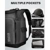 imageOutdoorMaster 50L Ski Boot BagSki and Snowboard Boots Travel Backpack with Helmet Compartment  Waterproof Exterior ampamp BottomClassic Black
