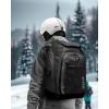imageOutdoorMaster 50L Ski Boot BagSki and Snowboard Boots Travel Backpack with Helmet Compartment  Waterproof Exterior ampamp BottomClassic Black