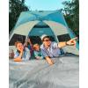 imageOutdoorMaster Beach Tent for 34 Person  Easy Setup and Portable Beach Shade Sun Shelter Canopy with UPF 50 UV Protection Removable Skylight Family SizeCancun Seashore