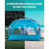 imageOutdoorMaster Beach Tent for 34 Person  Easy Setup and Portable Beach Shade Sun Shelter Canopy with UPF 50 UV Protection Removable Skylight Family SizeOcracoke Coast