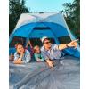 imageOutdoorMaster Beach Tent for 34 Person  Easy Setup and Portable Beach Shade Sun Shelter Canopy with UPF 50 UV Protection Removable Skylight Family SizeOcracoke Coast