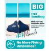 imageOutdoorMaster Beach Umbrella with Sand Bag  65ft Beach Umbrella with Sand Anchor UPF 50 PU Coating with Carry Bag for Patio and Outdoor  Navy StripedA01 Navy Striped