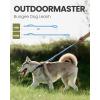 imageOutdoorMaster Bungee Dog Leash Heavy Duty Dog Leash with Shock Absorption 2 Padded Handles Training Leash Improved Dog Safety and Comfort Tan 4 FTBlue