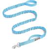 imageOutdoorMaster Bungee Dog Leash Heavy Duty Dog Leash with Shock Absorption 2 Padded Handles Training Leash Improved Dog Safety and Comfort Tan 4 FTBlue