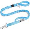 imageOutdoorMaster Bungee Dog Leash Heavy Duty Dog Leash with Shock Absorption 2 Padded Handles Training Leash Improved Dog Safety and Comfort Tan 4 FTBlue