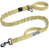 imageOutdoorMaster Bungee Dog Leash Heavy Duty Dog Leash with Shock Absorption 2 Padded Handles Training Leash Improved Dog Safety and Comfort Tan 4 FTKhakiTan