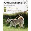 imageOutdoorMaster Bungee Dog Leash Heavy Duty Dog Leash with Shock Absorption 2 Padded Handles Training Leash Improved Dog Safety and Comfort Tan 4 FTKhakiTan