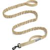 imageOutdoorMaster Bungee Dog Leash Heavy Duty Dog Leash with Shock Absorption 2 Padded Handles Training Leash Improved Dog Safety and Comfort Tan 4 FTKhakiTan
