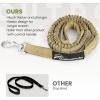 imageOutdoorMaster Bungee Dog Leash Heavy Duty Dog Leash with Shock Absorption 2 Padded Handles Training Leash Improved Dog Safety and Comfort Tan 4 FTKhakiTan