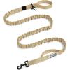 imageOutdoorMaster Bungee Dog Leash Heavy Duty Dog Leash with Shock Absorption 2 Padded Handles Training Leash Improved Dog Safety and Comfort Tan 4 FTKhakiTan
