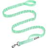 imageOutdoorMaster Bungee Dog Leash Heavy Duty Dog Leash with Shock Absorption 2 Padded Handles Training Leash Improved Dog Safety and Comfort Tan 4 FTMint Green