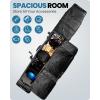 imageOutdoorMaster Expandable Padded Snowboard Bag Ski Bag ABS Hard Shell Ends SkiSnowboard Travel Bag with Water Resistant Lining