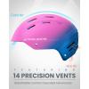 imageOutdoorMaster Kelvin II Ski Helmet  Snow Sport Helmet Snowboard Helmet for Men Women ampamp YouthGradient Pink Blue