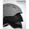 imageOutdoorMaster Kelvin II Ski Helmet  Snow Sport Helmet Snowboard Helmet for Men Women ampamp YouthMatte Gray