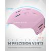 imageOutdoorMaster Kelvin II Ski Helmet  Snow Sport Helmet Snowboard Helmet for Men Women ampamp YouthMatte Pink