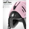 imageOutdoorMaster Kelvin II Ski Helmet  Snow Sport Helmet Snowboard Helmet for Men Women ampamp YouthMatte Pink