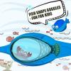 imageOutdoorMaster Kids Swim Goggles 2 Pack  Quick Adjustable Strap Swimming Goggles for Kids  D2 Packb