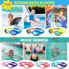 imageOutdoorMaster Kids Swim Goggles 2 Pack  Quick Adjustable Strap Swimming Goggles for Kids  D2 Packf