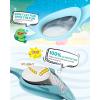 imageOutdoorMaster Kids Swim Goggles 2 Pack  Quick Adjustable Strap Swimming Goggles for Kids  D2 Packsilver Blue