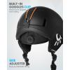 imageOutdoorMaster MIPS Kids Ski Helmet Snowboard Helmet for Boys Girls ampamp Youth Durable PC Shell Protective EPS Foam ampamp 12 Cooling Vents Dial Fit Snow Helmet Certified Snow Sport Snowboarding HelmetMatte Black