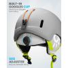 imageOutdoorMaster MIPS Kids Ski Helmet Snowboard Helmet for Boys Girls ampamp Youth Durable PC Shell Protective EPS Foam ampamp 12 Cooling Vents Dial Fit Snow Helmet Certified Snow Sport Snowboarding HelmetMatte Grey