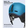 imageOutdoorMaster MIPS Ski Helmet Snowboard Helmet for Men Women ampamp Youth Snow Helmet with 8 Adjustable Vents PC Shell ampamp EPS Foam Snowboarding Helmet Dial Fit Snow Sport Helmet Certified Skiing HelmetGlacier Blue
