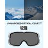 imageOutdoorMaster Owl Ski Goggles OTG Snow Snowboard Goggles for Men Women Youth AntiFog 100 UV ProtectionBlvlt 10 Silver