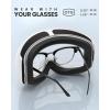 imageOutdoorMaster Owl Ski Goggles OTG Snow Snowboard Goggles for Men Women Youth AntiFog 100 UV ProtectionWhvlt 10 Silver