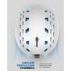 imageOutdoorMaster Ski Helmet  Takin SnowboardHelmet with Visor Adjustable Dial Fit 10 Vents  Durable ABS Shell ampamp ShockAbsorbing EPS Core  Snow Sport Helmet for Men Women ampamp YouthWhite