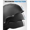 imageOutdoorMaster Ski Helmet  Takin SnowboardHelmet with Visor Adjustable Dial Fit 10 Vents  Durable ABS Shell ampamp ShockAbsorbing EPS Core  Snow Sport Helmet for Men Women ampamp YouthBlack