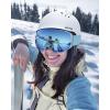 imageOutdoorMaster Ski Helmet  Takin SnowboardHelmet with Visor Adjustable Dial Fit 10 Vents  Durable ABS Shell ampamp ShockAbsorbing EPS Core  Snow Sport Helmet for Men Women ampamp YouthWhite