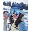 imageOutdoorMaster Ski Helmet  Takin SnowboardHelmet with Visor Adjustable Dial Fit 10 Vents  Durable ABS Shell ampamp ShockAbsorbing EPS Core  Snow Sport Helmet for Men Women ampamp YouthBlue