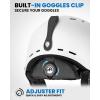 imageOutdoorMaster Ski Helmet  Takin SnowboardHelmet with Visor Adjustable Dial Fit 10 Vents  Durable ABS Shell ampamp ShockAbsorbing EPS Core  Snow Sport Helmet for Men Women ampamp YouthWhite