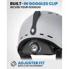imageOutdoorMaster Ski Helmet  Takin SnowboardHelmet with Visor Adjustable Dial Fit 10 Vents  Durable ABS Shell ampamp ShockAbsorbing EPS Core  Snow Sport Helmet for Men Women ampamp YouthGray